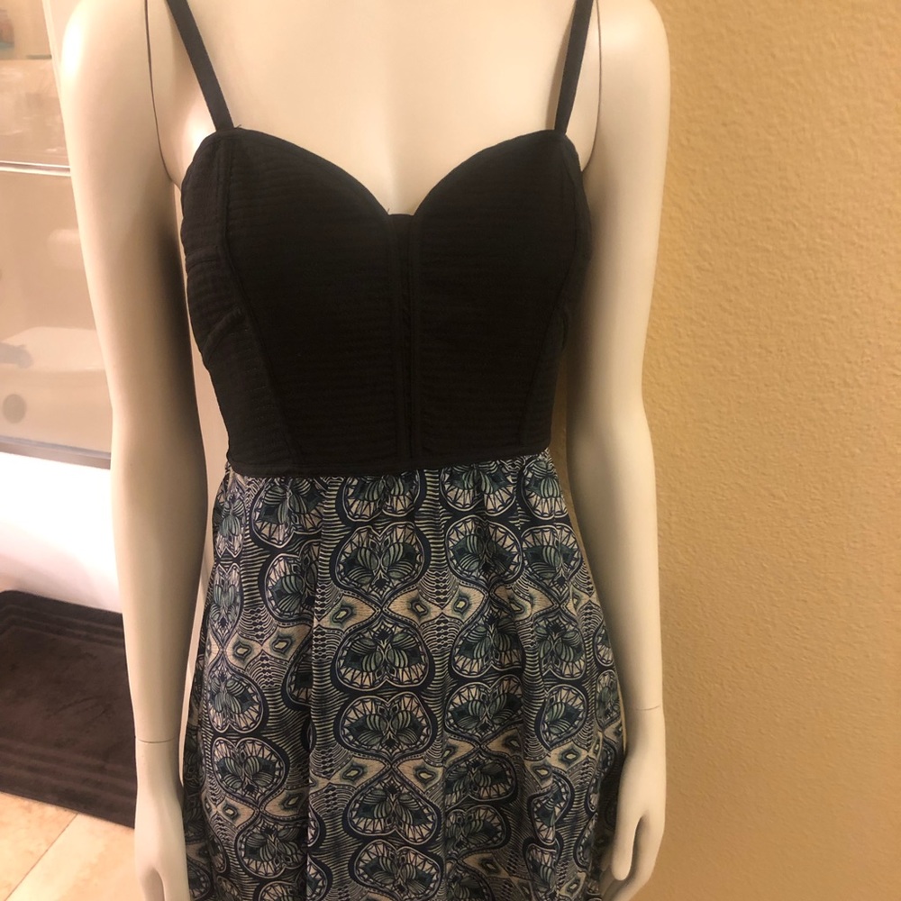 Black and blue Mid length Dress